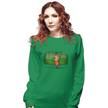 Load image into Gallery viewer, Shirts Long Sleeve Shirts, Unisex / Small / Irish Green Groot's Detention