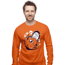 Load image into Gallery viewer, Secret_Shirts Long Sleeve Shirts, Unisex / Small / Orange Chainsaw Cute