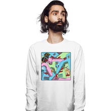 Load image into Gallery viewer, Secret_Shirts Long Sleeve Shirts, Unisex / Small / White Squid Relativity Staircase
