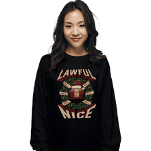 Load image into Gallery viewer, Shirts Long Sleeve Shirts, Unisex / Small / Black Lawful Nice Christmas