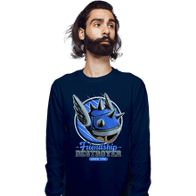 Load image into Gallery viewer, Daily_Deal_Shirts Long Sleeve Shirts, Unisex / Small / Navy Friendship Destroyer