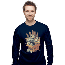 Load image into Gallery viewer, Shirts Long Sleeve Shirts, Unisex / Small / Navy Game Of Boxes