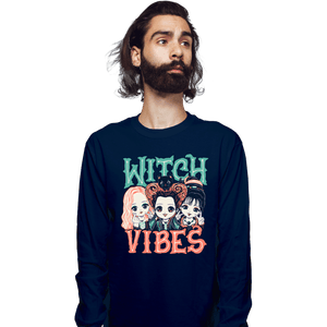 Daily_Deal_Shirts Long Sleeve Shirts, Unisex / Small / Navy Witch Vibes