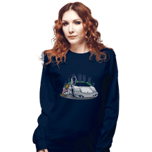 Load image into Gallery viewer, Shirts Long Sleeve Shirts, Unisex / Small / Navy Troy Wolf

