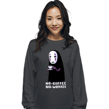 Load image into Gallery viewer, Daily_Deal_Shirts Long Sleeve Shirts, Unisex / Small / Charcoal No Face No Coffee