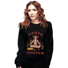 Load image into Gallery viewer, Shirts Long Sleeve Shirts, Unisex / Small / Black Carpe Noctem