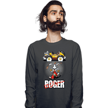 Load image into Gallery viewer, Daily_Deal_Shirts Long Sleeve Shirts, Unisex / Small / Charcoal Roger
