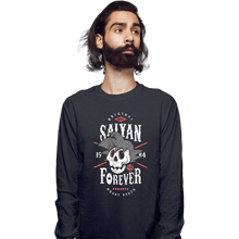 Load image into Gallery viewer, Shirts Long Sleeve Shirts, Unisex / Small / Dark Heather Saiyan Forever