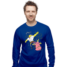 Load image into Gallery viewer, Daily_Deal_Shirts Long Sleeve Shirts, Unisex / Small / Royal Blue Sponge Knight Returns