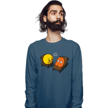 Load image into Gallery viewer, Shirts Long Sleeve Shirts, Unisex / Small / Indigo Blue Psych-Man