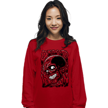 Load image into Gallery viewer, Daily_Deal_Shirts Long Sleeve Shirts, Unisex / Small / Red Dead By Dawn Skull