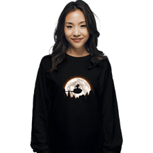 Load image into Gallery viewer, Shirts Long Sleeve Shirts, Unisex / Small / Black Moonlight Clouds