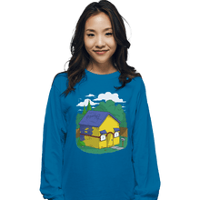 Load image into Gallery viewer, Shirts Long Sleeve Shirts, Unisex / Small / Sapphire Mil House