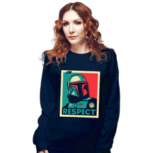 Load image into Gallery viewer, Daily_Deal_Shirts Long Sleeve Shirts, Unisex / Small / Navy Respect