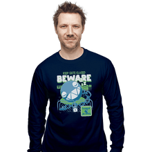 Load image into Gallery viewer, Shirts Long Sleeve Shirts, Unisex / Small / Navy Beware Of Chomp Chomp