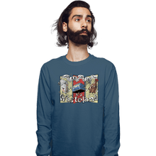 Load image into Gallery viewer, Daily_Deal_Shirts Long Sleeve Shirts, Unisex / Small / Indigo Blue Let's All Go To The Wasteland