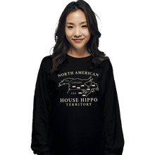 Load image into Gallery viewer, Secret_Shirts Long Sleeve Shirts, Unisex / Small / Black House Hippo