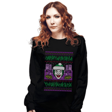 Load image into Gallery viewer, Shirts Long Sleeve Shirts, Unisex / Small / Black HAHAHAHA Christmas