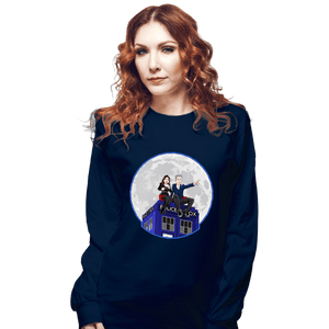 Shirts Long Sleeve Shirts, Unisex / Small / Navy Clara And The Doctor