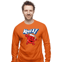 Load image into Gallery viewer, Shirts Long Sleeve Shirts, Unisex / Small / Orange Kool AF Man