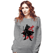 Load image into Gallery viewer, Shirts Long Sleeve Shirts, Unisex / Small / Sports Grey Crimson Bizarre