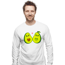 Load image into Gallery viewer, Shirts Long Sleeve Shirts, Unisex / Small / White Avocados Love