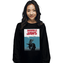 Load image into Gallery viewer, Shirts Long Sleeve Shirts, Unisex / Small / Black Double Jaws