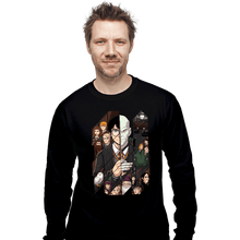 Load image into Gallery viewer, Shirts Long Sleeve Shirts, Unisex / Small / Black Potter Tiles