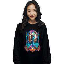 Load image into Gallery viewer, Daily_Deal_Shirts Long Sleeve Shirts, Unisex / Small / Black Stained Glass Paradise