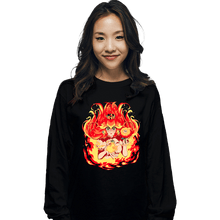 Load image into Gallery viewer, Daily_Deal_Shirts Long Sleeve Shirts, Unisex / Small / Black Peach Fire