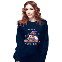 Load image into Gallery viewer, Daily_Deal_Shirts Long Sleeve Shirts, Unisex / Small / Navy Basic Witch Season