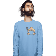 Load image into Gallery viewer, Shirts Long Sleeve Shirts, Unisex / Small / Powder Blue Baby Pocket