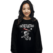 Load image into Gallery viewer, Daily_Deal_Shirts Long Sleeve Shirts, Unisex / Small / Black The Dark Side Of Life