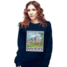 Load image into Gallery viewer, Shirts Long Sleeve Shirts, Unisex / Small / Navy Xavier's School For Gifted Youngsters