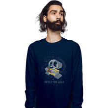 Load image into Gallery viewer, Shirts Long Sleeve Shirts, Unisex / Small / Navy Protect Your World