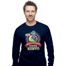 Load image into Gallery viewer, Shirts Long Sleeve Shirts, Unisex / Small / Navy Vote Korvo