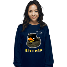 Load image into Gallery viewer, Secret_Shirts Long Sleeve Shirts, Unisex / Small / Navy The Bath Man