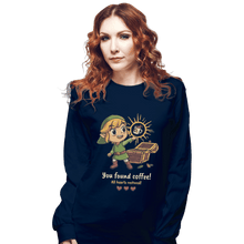 Load image into Gallery viewer, Shirts Long Sleeve Shirts, Unisex / Small / Navy Legendary Coffee