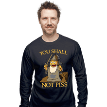 Load image into Gallery viewer, Shirts Long Sleeve Shirts, Unisex / Small / Dark Heather You Shall Not Piss