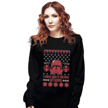 Load image into Gallery viewer, Shirts Long Sleeve Shirts, Unisex / Small / Black Sith Christmas
