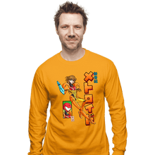 Load image into Gallery viewer, Daily_Deal_Shirts Long Sleeve Shirts, Unisex / Small / Gold Neon Genesis Metroid