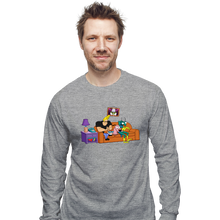 Load image into Gallery viewer, Secret_Shirts Long Sleeve Shirts, Unisex / Small / Sports Grey 90's Network