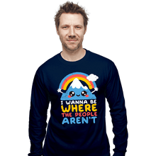 Load image into Gallery viewer, Daily_Deal_Shirts Long Sleeve Shirts, Unisex / Small / Navy Where The People Aren't