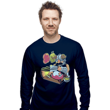 Load image into Gallery viewer, Last_Chance_Shirts Long Sleeve Shirts, Unisex / Small / Navy Tastes Like Chicken