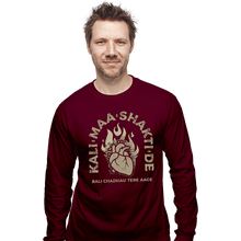 Load image into Gallery viewer, Shirts Long Sleeve Shirts, Unisex / Small / Maroon Kali Maa