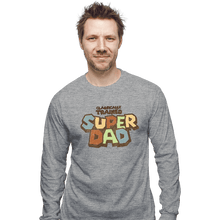 Load image into Gallery viewer, Daily_Deal_Shirts Long Sleeve Shirts, Unisex / Small / Sports Grey Super Dad