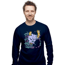 Load image into Gallery viewer, Shirts Long Sleeve Shirts, Unisex / Small / Navy Fallen Green Hill