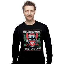 Load image into Gallery viewer, Shirts Long Sleeve Shirts, Unisex / Small / Black Christmas Love
