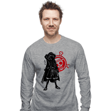 Load image into Gallery viewer, Shirts Long Sleeve Shirts, Unisex / Small / Sports Grey Crimson Yonko
