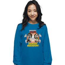 Load image into Gallery viewer, Shirts Long Sleeve Shirts, Unisex / Small / Sapphire Parody Paradox!